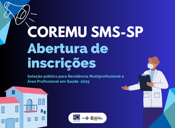 Imagem referente a abertura das inscrições para COREMU SMS-SP