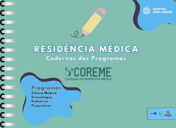 Imagem referente aos cadernos dos programas de residência médica.
